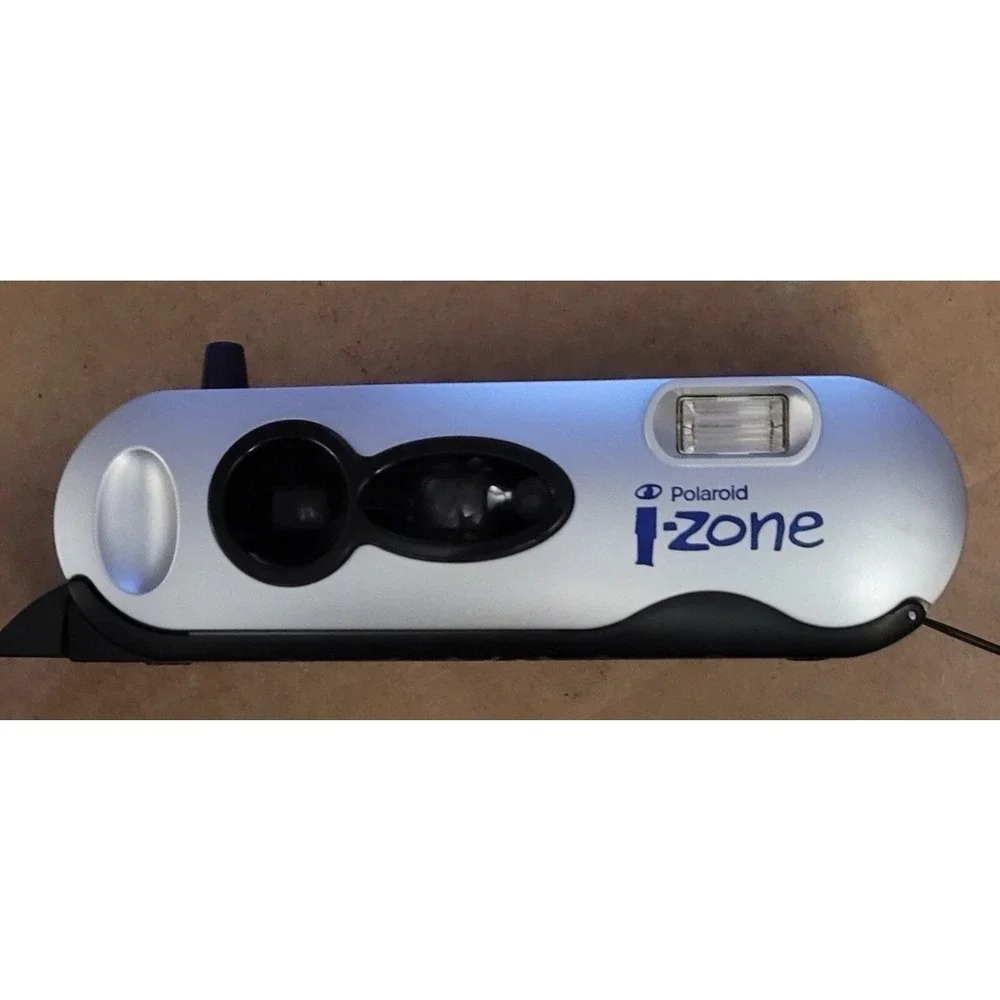 VTG Polaroid I-Zone Instant Sticker Film Camera Tested Working With‎ Wrist Strap